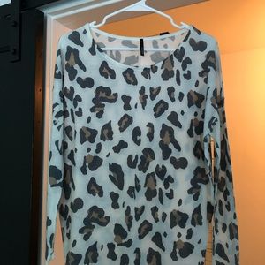 Leopard print top